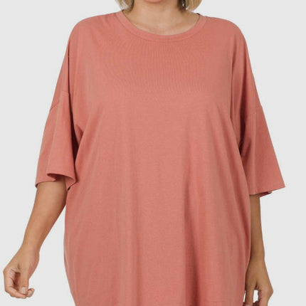 Cotton Drop Shoulder Boyfriend Box Tee