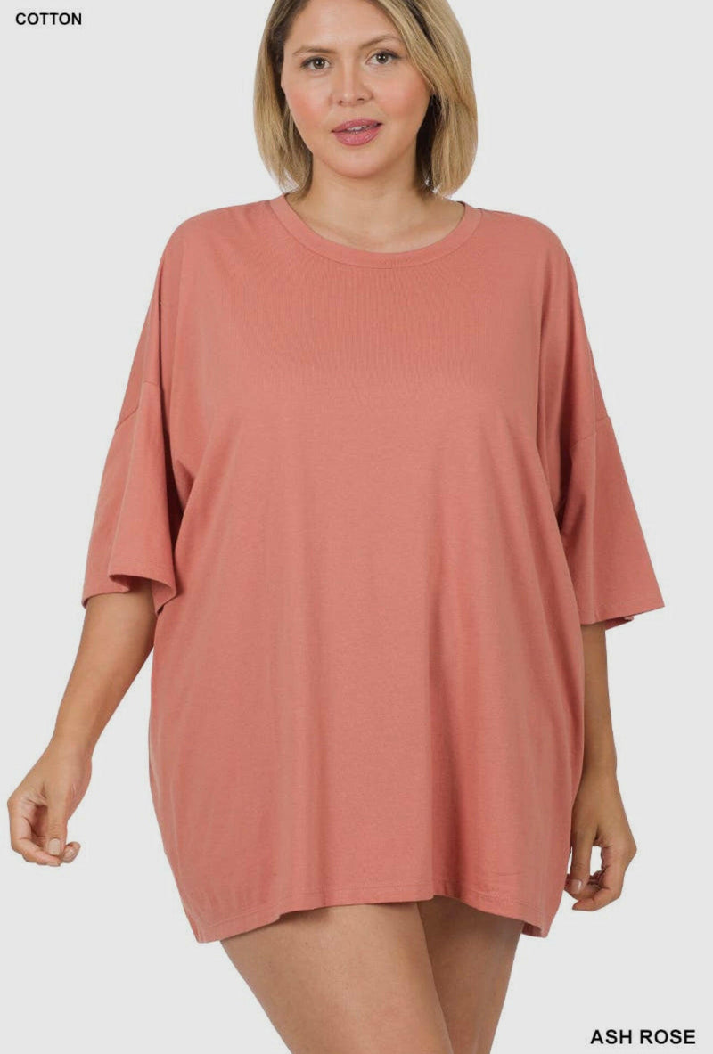 Load image into Gallery viewer, Cotton Drop Shoulder Boyfriend Box Tee
