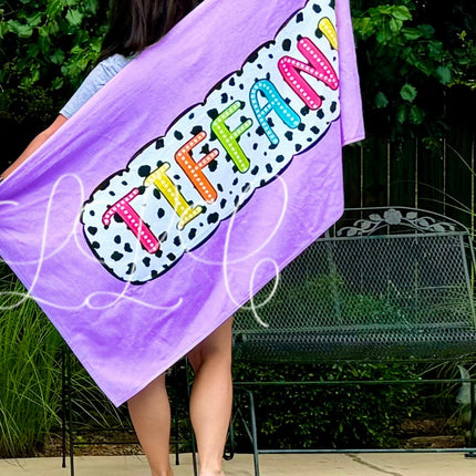 Black & White Spotted Towels