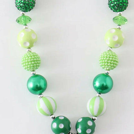 St. Patrick’s Day Bubblegum Chunky Necklace