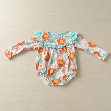 Longsleeve Flower romper