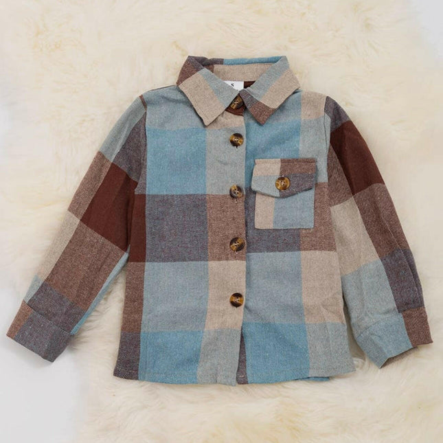 Boys Plaid Button up shirt
