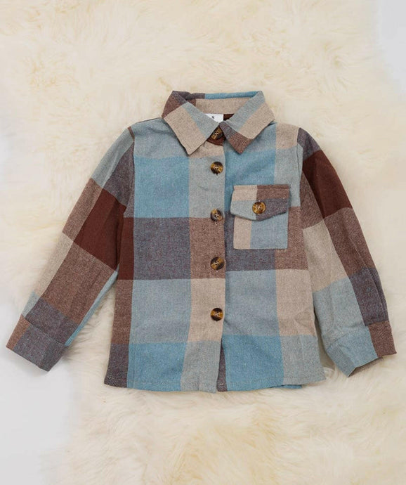 Boys Plaid Button up shirt