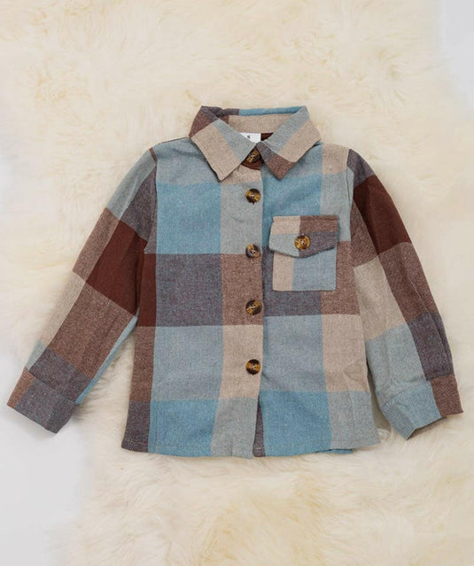 Boys Plaid Button up shirt