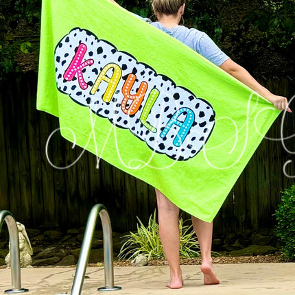 Black & White Spotted Towels
