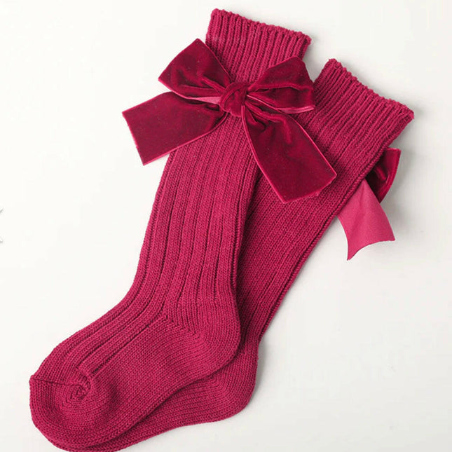 Bow Knee High Socks