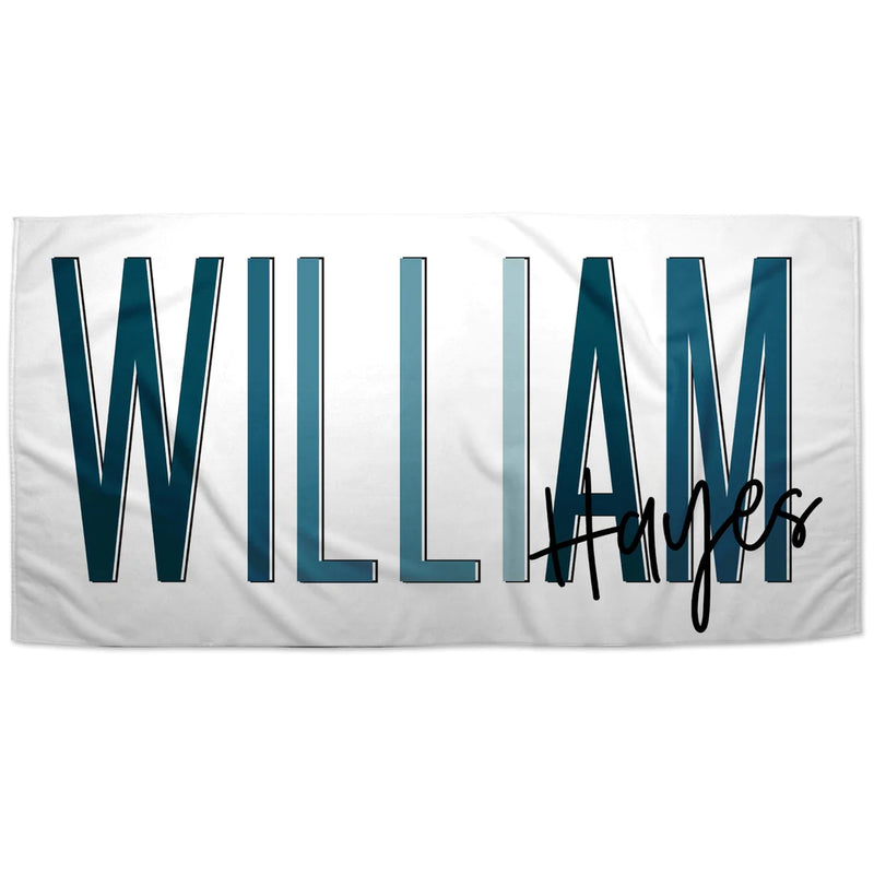 Load image into Gallery viewer, Multi-Color Outline Word Towel
