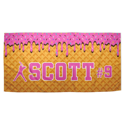 Ice Cream Drip Towels Softball & Baseball