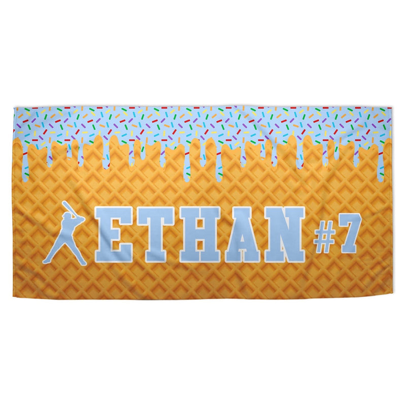 Load image into Gallery viewer, Ice Cream Drip Towels Softball &amp; Baseball
