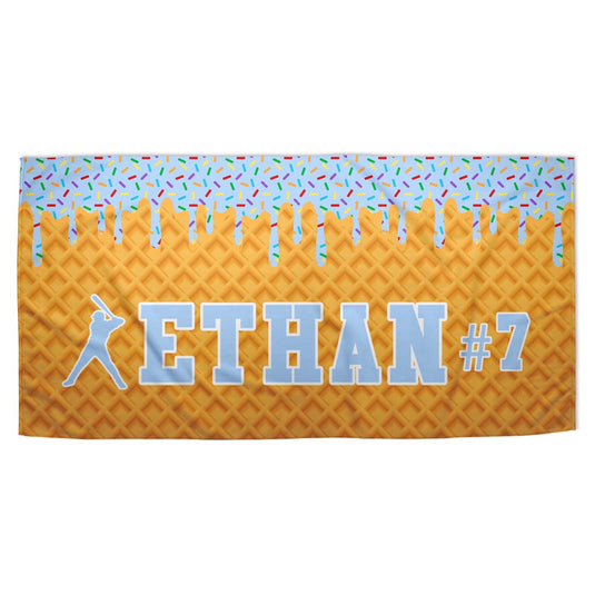 Ice Cream Drip Towels Softball & Baseball