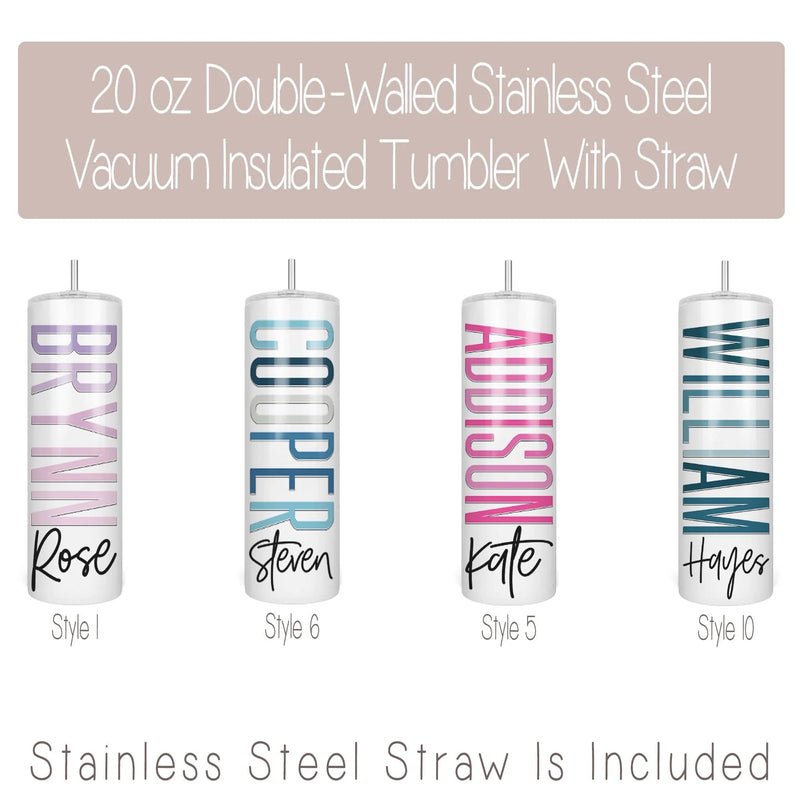 Load image into Gallery viewer, Personalized Name Tumblers &amp; Grow with you Tumblers
