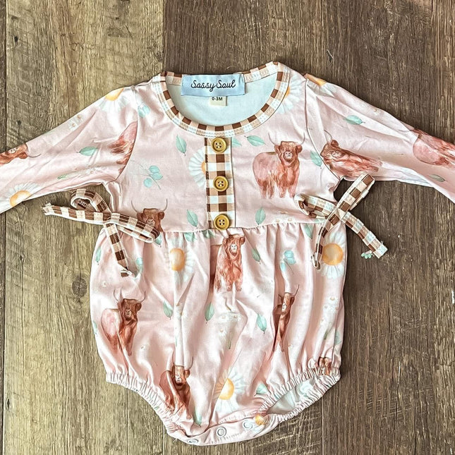 Highland cows Long sleeve onsie