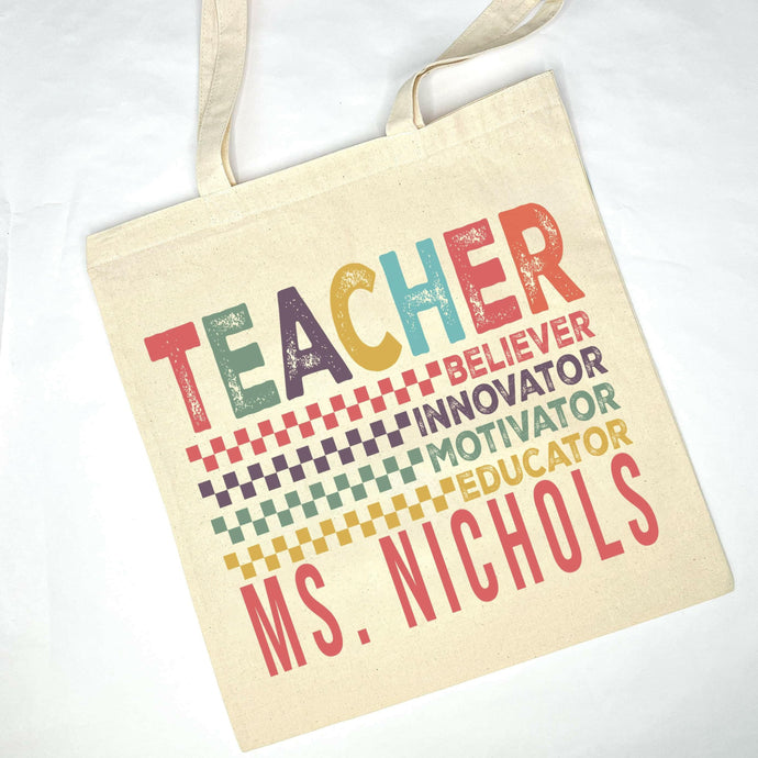Personalized Teacher Totes