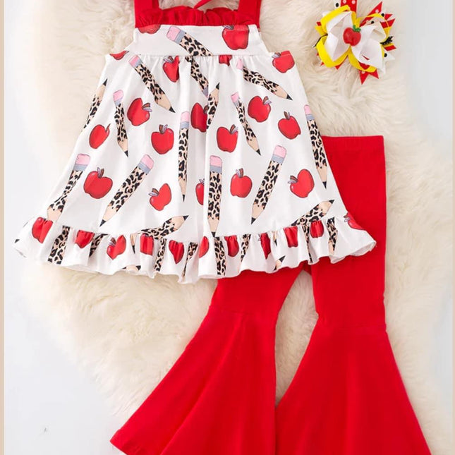 Apples & Pencils with Bell Bottoms