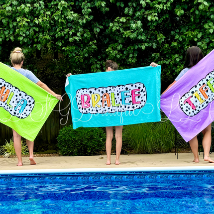 Black & White Spotted Towels