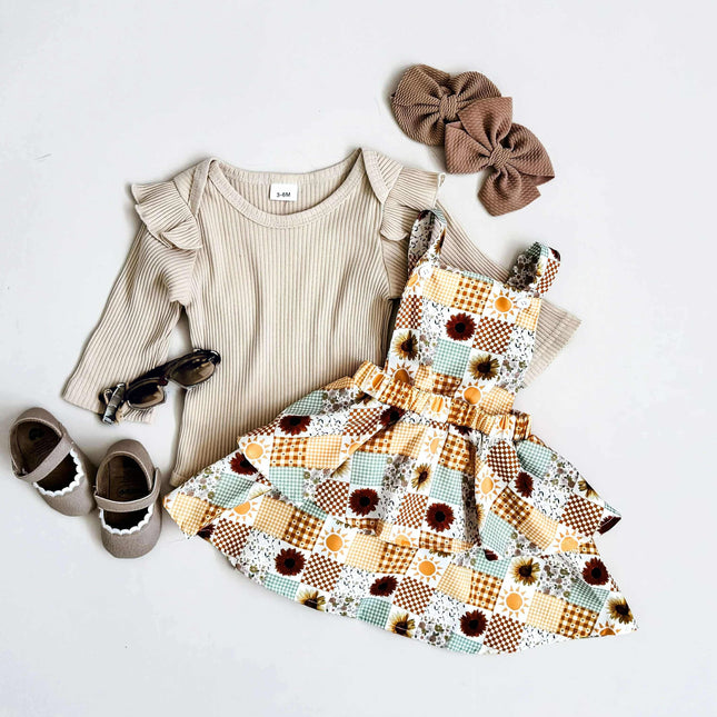 Heather Floral suspender Dress