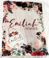Blanket and name sign
