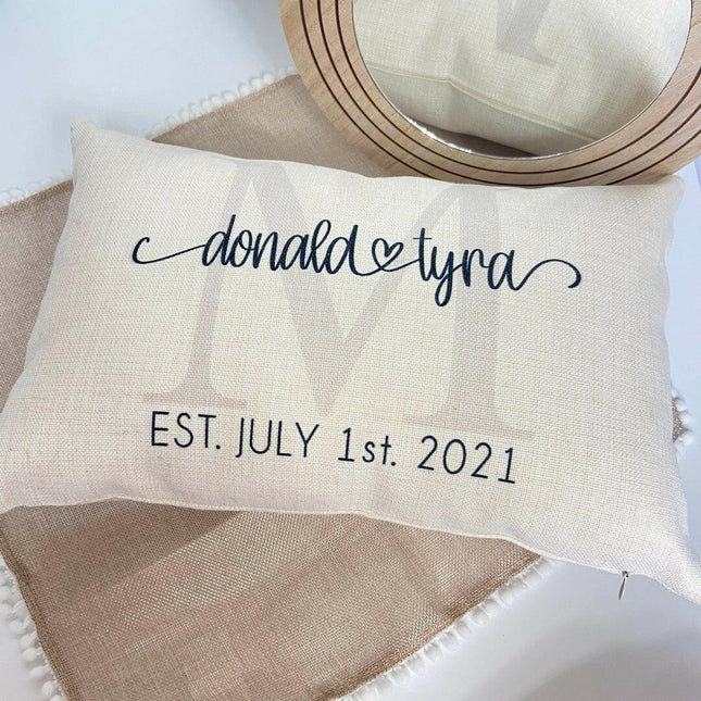 Customized Tie the knot pillow