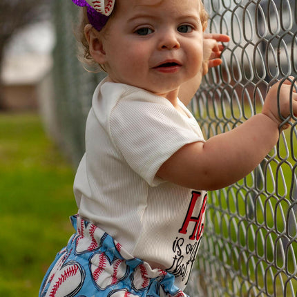Baseball my heart is on the field & bloomies set