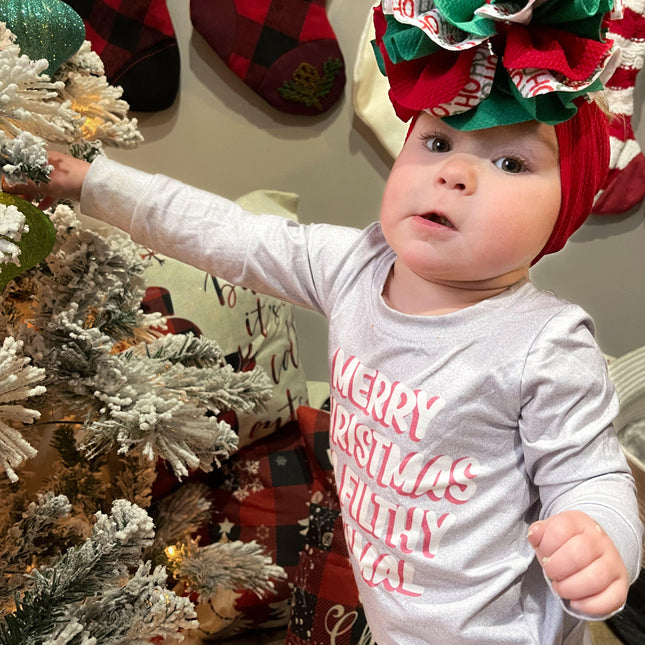 Merry Christmas Green Dots Pant set