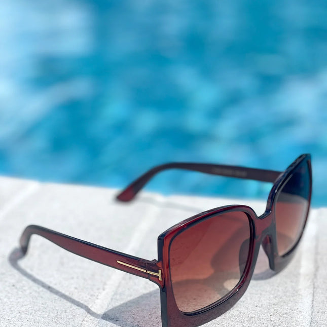 “Big Dreams” Brown Square Sunglasses