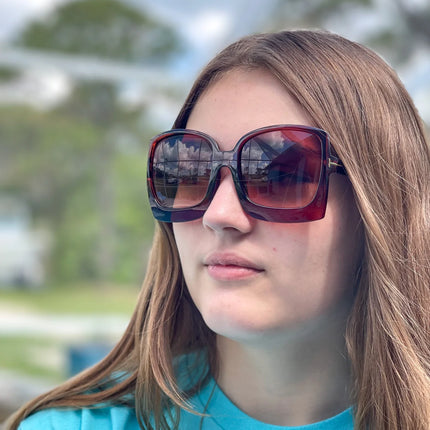 “Big Dreams” Brown Square Sunglasses